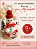 Petit bonhomme de neige – Modèle ROUGE