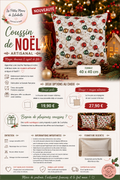 HOUSSES ET COUSSIN COLLECTION NOEL